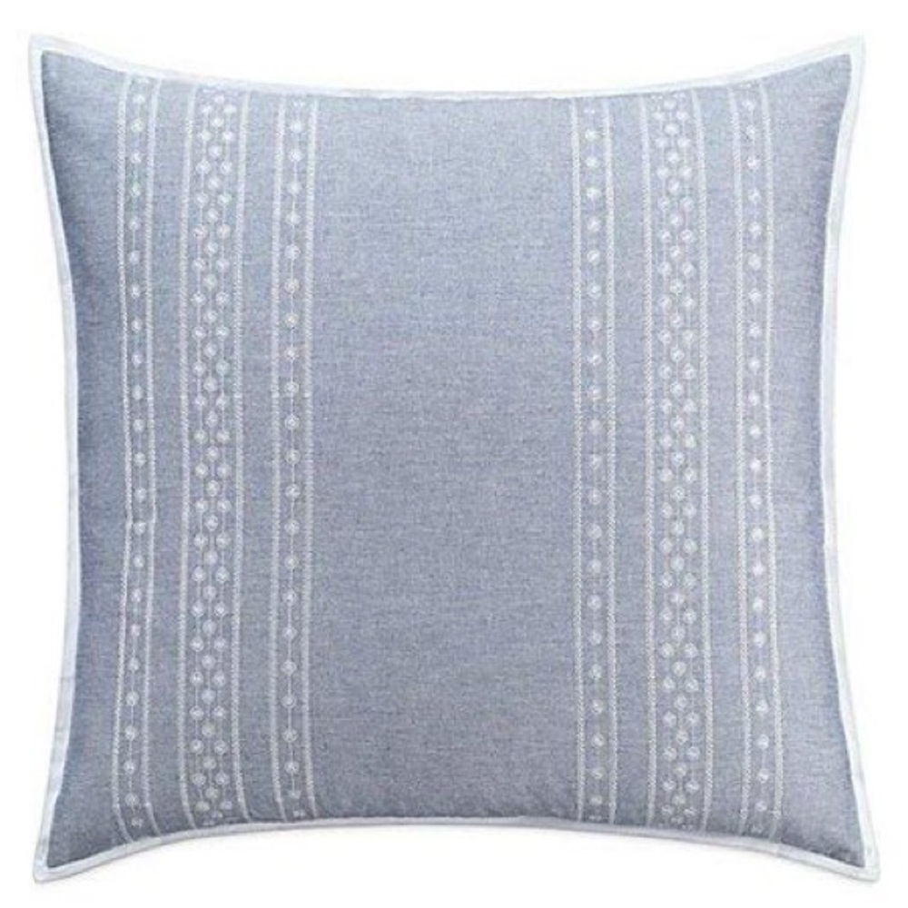 NWT cupcakes & cashmere Euro Sham in Chambray Dot